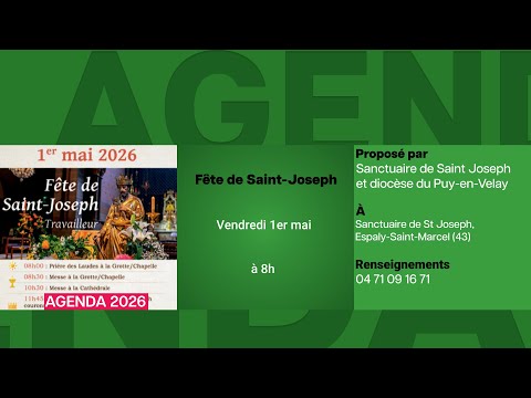 Agenda du 17 avril 2026
