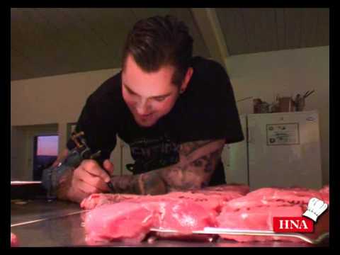 Tätowierter Kalbsrücken in "Amy`s Weinhaus"