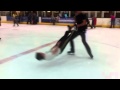 Headbanger on ice with Luke and Simon