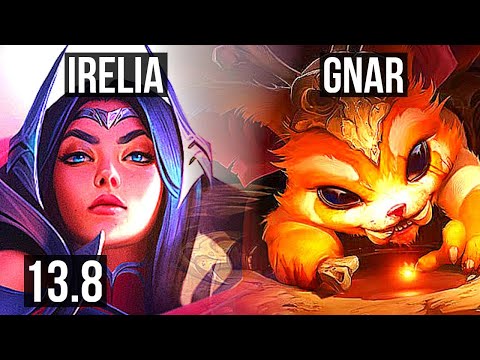 IRELIA vs GNAR (TOP) | 9/0/2, 68% winrate, Legendary | TR Master | 13.8