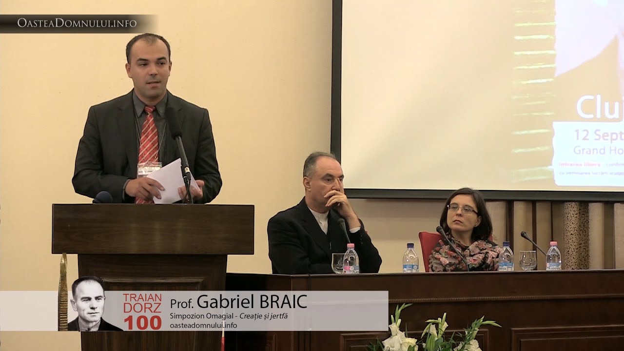 Prof. Gabriel BRAIC  – Simpozion Omagial Traian Dorz 100 – Cluj, 12.09.2013