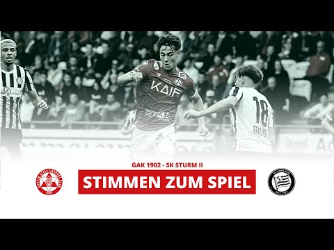 Stimmen zum Spiel: GAK 1902 - SK Sturm II
