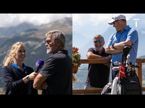 George Clooney Talks Golf in the Swiss Alps | 2022 Omega European Masters