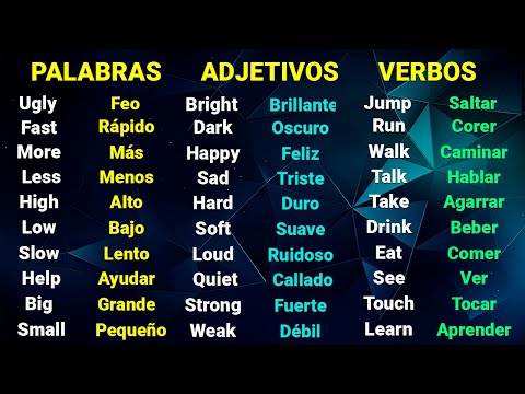 👉✨ LECCION DE INGLES: 100 Verbos Auxiliares - 100 Adjetivos - 100 Adverbios 📚 | Domina el Inglés ✅