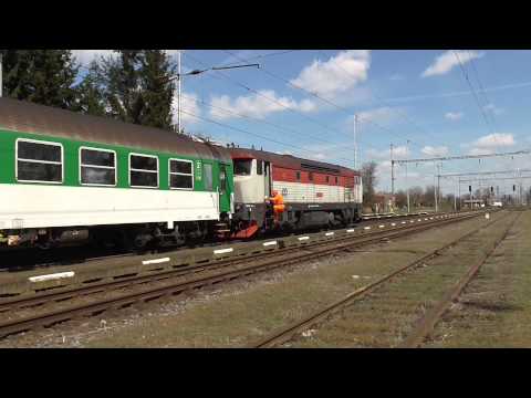 163.067-2 na vlaku Os 3719 | postrk 749.107-9 (T 478.1107) | Vrbátky