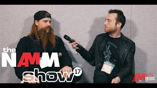 Jordan Mancino of WOVERNWAR at NAMM 2017 - Alto Music