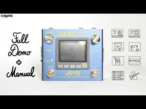 Joyo R-08 Cab Box | FULL DEMO w/ OD + video manual + tips | Power amp, mic & cab sim, EQ, IR loader!