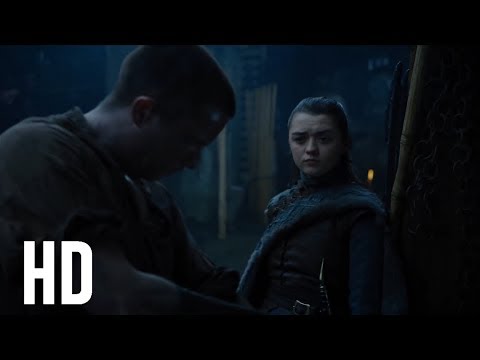 Arya convinces Gendry to make her weapon - GoT Season 8 Episode 2 scene