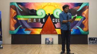 Wildfires by John Trudell Performed by Franklin - Cafe Cultura's 12/11/15 Open Mic