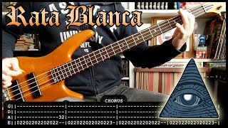 RATA BLANCA - Bajo control 👁️ (BASS cover with TABS &amp; lyrics)
