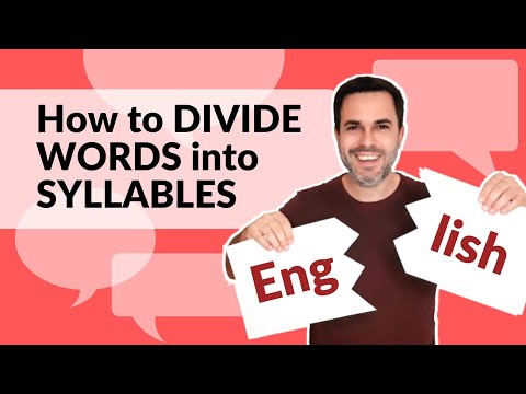 How to divide words into syllables