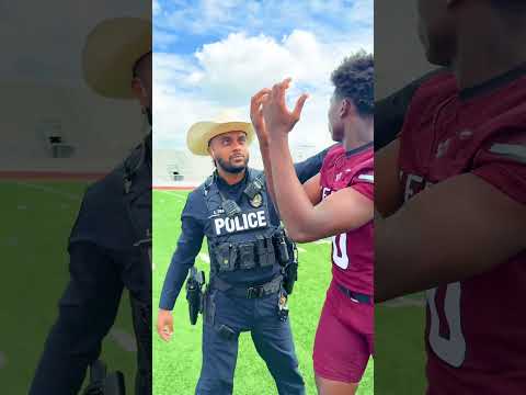 The Mannequin Challenge is BACK 🏈👮‍♂️ #salutetosafety #shortstrend