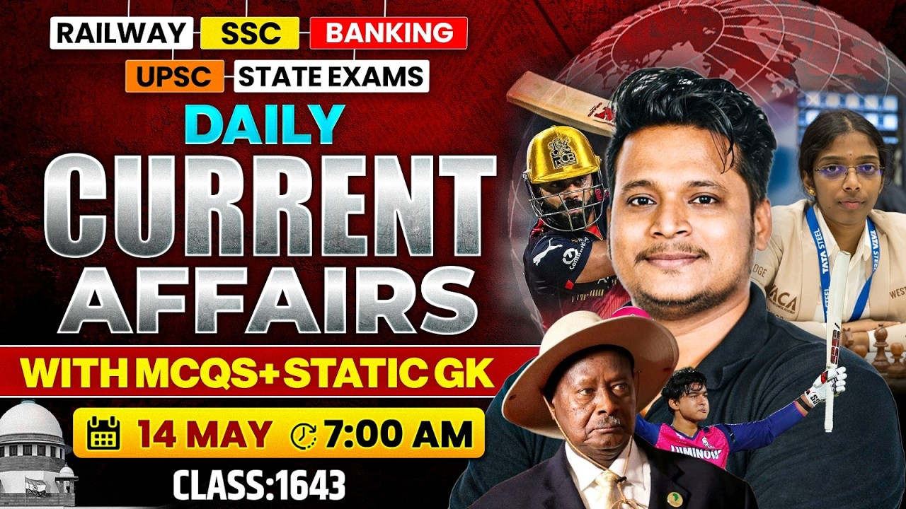Current Affair Today | 14 May 2026 Daily Current Affairs | SSC GD | RRB NTPC | BPSC | Raja Gupta sir