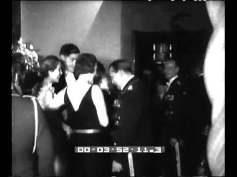 The reception at the Italian Embassy in honor of Ciano's visit to Germany.