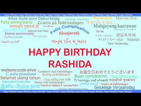 Rashida   Languages Idiomas - Happy Birthday