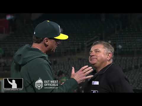 Ejections 180-181 - Greg Gibson ejects A's Ryan Christenson & Bob Melvin after foul ball no-call