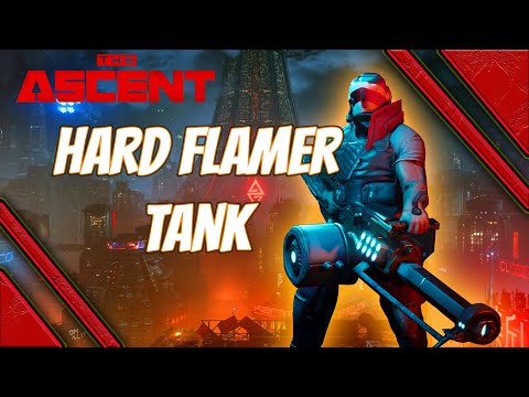 The Ascent best tank build for hard difficulty - flamer minigun tank build guide