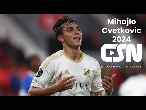 Mihajlo Cvetkovic (FK Čukarički) - Goals, Skills & Assists 2024 | HD