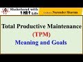 Total Productive Maintenance TPM Meaning And Goals Quality Control Total Quality Management
