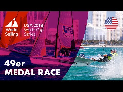 Full 49er Medal Race - Sailing's World Cup Series | Miami, USA 2018