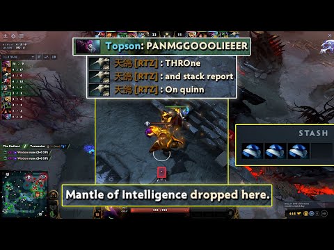 Arteezy did this when Quinn picked Pangolier & owned hard with it