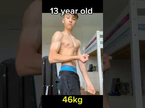 My body transformation| 13-14 year old #gym #motivation #bodytransformation #bulk #workout #shorts