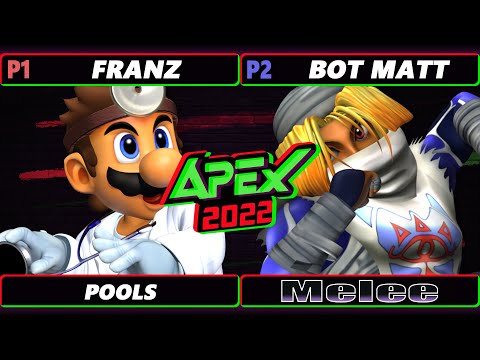 Apex 2022 - Franz (Doctor Mario) Vs. Bot Matt (Sheik) SSBM Melee Tournament