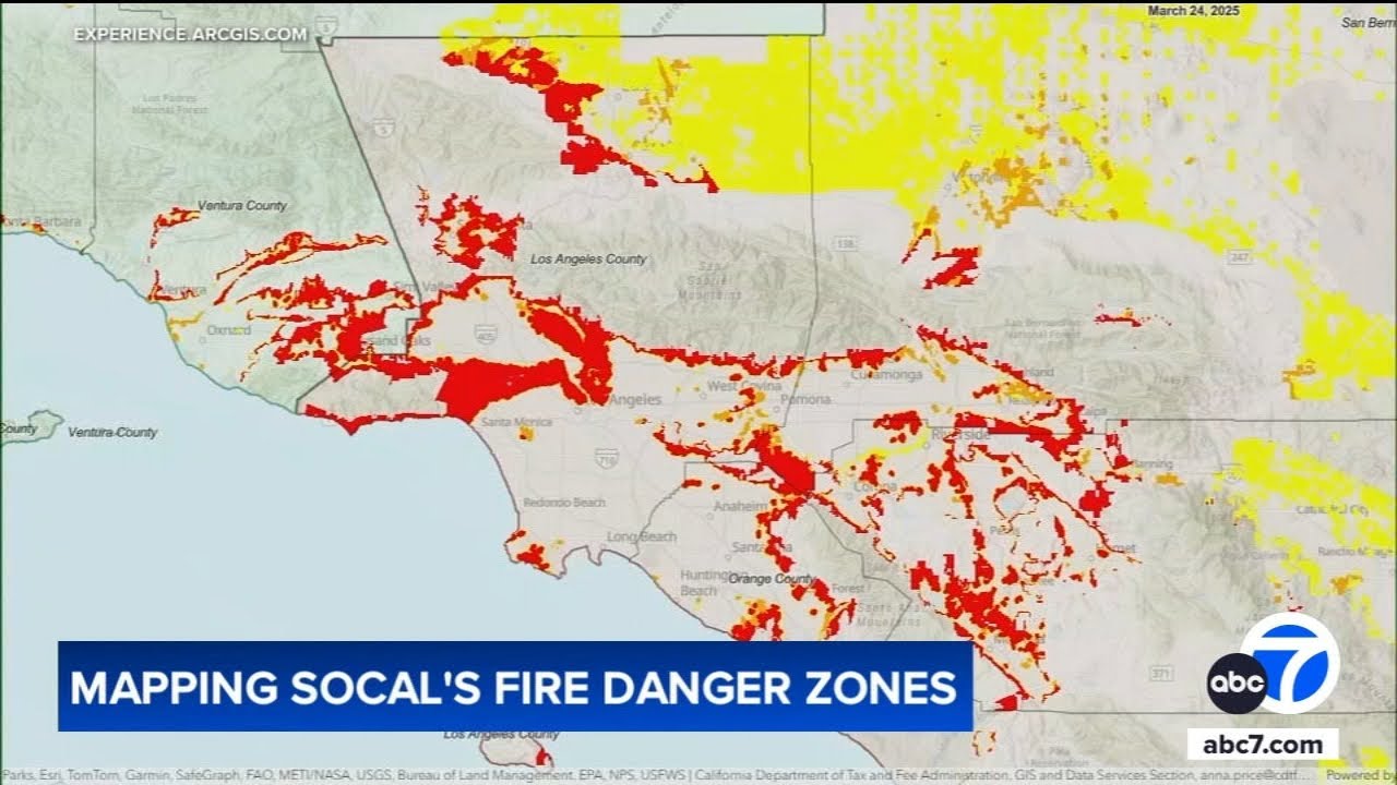 New maps show where wildfires will most likely happen in Los Angeles
