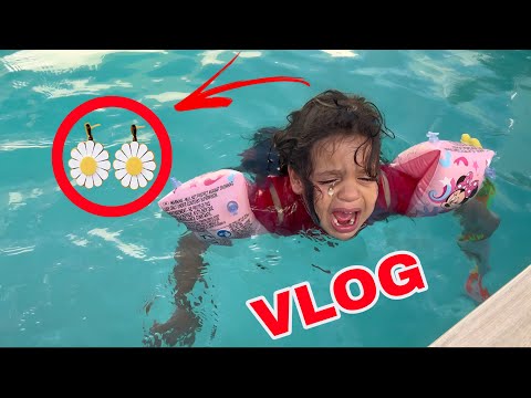 VLOG - Amira a perdu ses boucles d’oreilles dans la piscine 😢￼