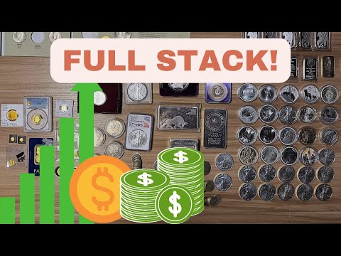 FULL Gold And Silver Stack!! 6 Months Of Stacking!!