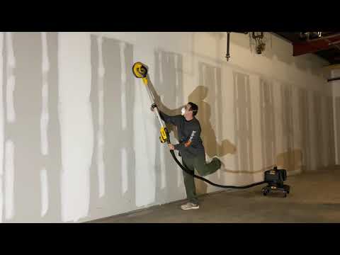 Dewalt Cordless Drywall Sander in Action