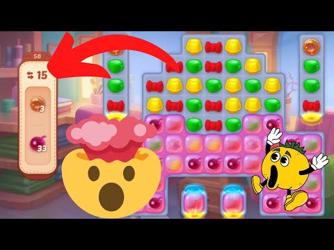 😱 Homescapes Level 58 - Only 15 Moves | Can I Beat? | Homescapes Android Gameplay