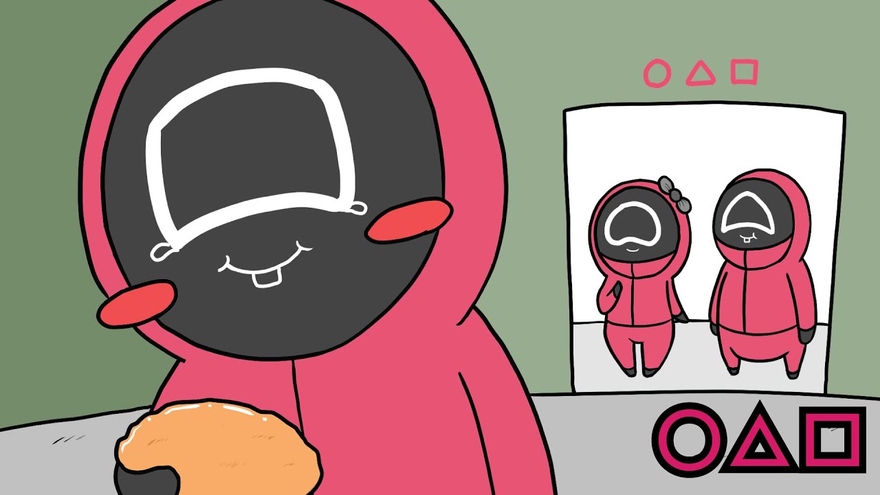 행복한 네모 [Squid Game Dalgona Pink Soldiers]