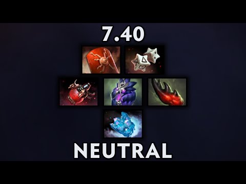 Dota 2 7.40 - New Neutral Items