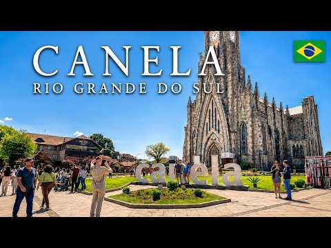 CANELA RS | Tour a Pé: O Movimento do Centro da Cidade – 4K Walk