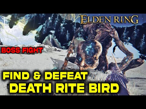 Elden Ring: Find & Defeat Death Rite Bird | Snow Bird | Boss Fight