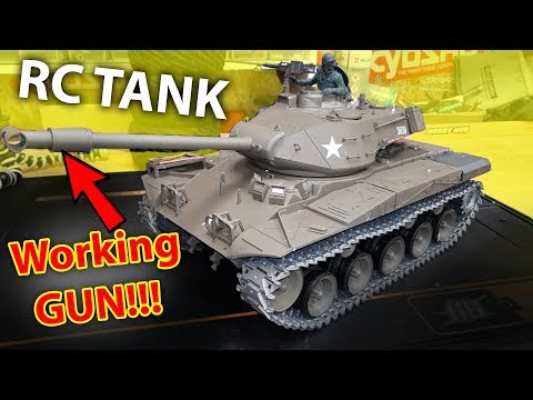TOO Dangerous for kids - RC TANK with working GUN Heng Long 1/16 3839-1