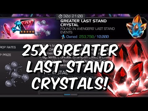 250,000 Last Stand Crystal Shards & Double 5 Star Crystal Opening! - Marvel Contest of Champions