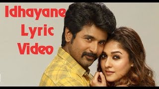 Idhayane Ennai Enna Song | Whatsapp Status Tamil | Lyrics Video| Velaikkaran | Anirudh Music
