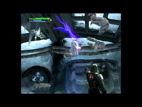 Star Wars Force Unleashed Hoth Mission Part 2, Luke vs Starkiller fight first round