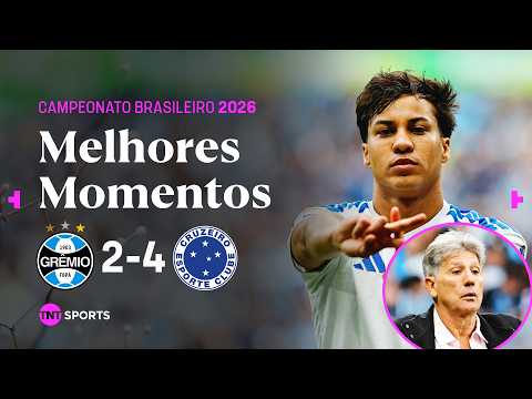 KAIO JORGE E MATHEUS PEREIRA JOGAM DEMAIS E CRUZEIRO VIRA O JOGO! GRÊMIO 2X4 CRUZEIRO