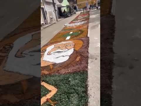 Tapete de Corpus Christi em Pilõezinhos-PB
