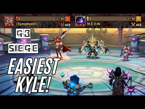 G3 SIEGE : (SymphoniC) / N.E.O.N - Kyle is All You Need Versus This META Defense! - Summoners War