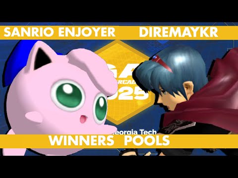 Sanrio Enjoyer (Jigglypuff) vs Diremaykr (Marth) | Pools | Georgia Melee Arcadian 2025 @ GT