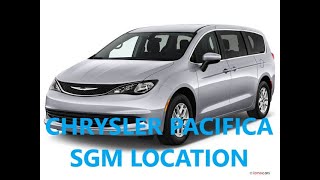 Chrysler Pacifica SECURITY GATEWAY MODULE location and connection with Autel