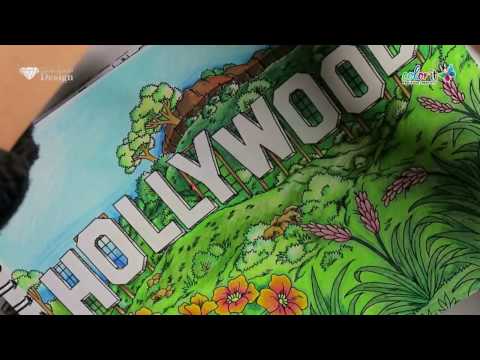 Around the World in 50 Pages Time Lapse Coloring