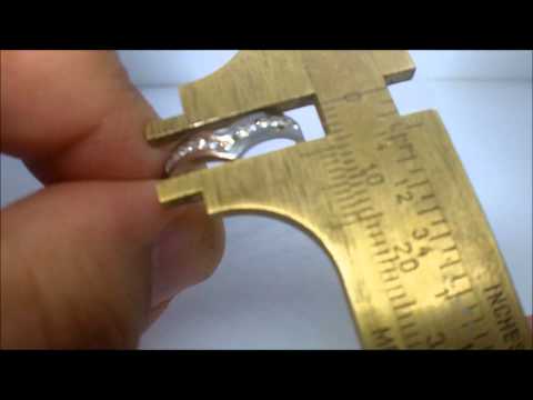 Ebay Auction 350566943375 | 14k V Shaped Diamond Anniversary Wedding Ring-Curved 0.25 CT SI1-G