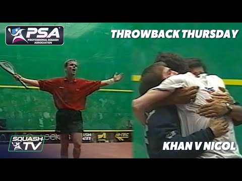 Squash: #Throwback Thursday - Khan v Nicol - British Open 1997