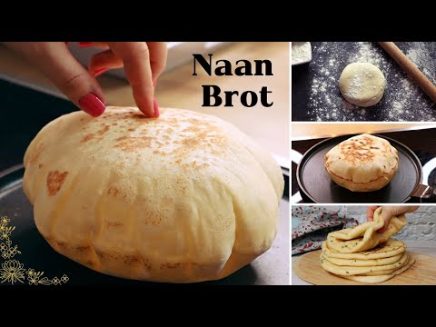 WEICHER GEHT'S NICHT! NAAN BROT EINFACH SELBER MACHEN - INDISCHES FLADENBROT REZEPT - PFANNENBROT