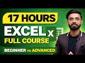 Microsoft Excel Complete Course In Hindi Beginner To Advanced Excel Full Tutorial 17 Hours